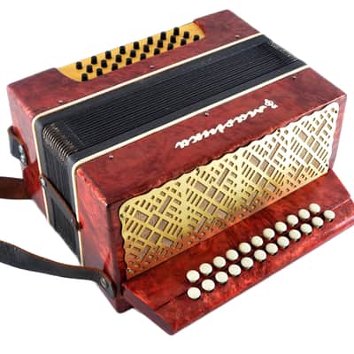 Vintage Marichka Button Accordion, USSR Concertina, Folk Instrument image 9