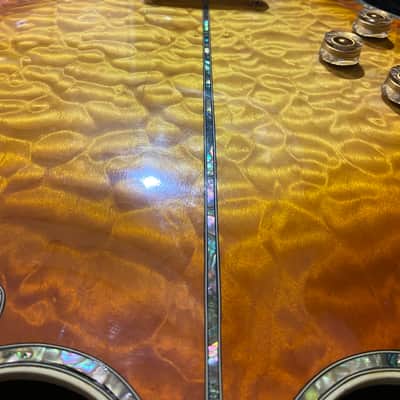 Minarik Manta Super Custom - Amber Sunburst  70-80s - Quilted Maple - Sunburst/ Amber (with original G&C Case) image 13