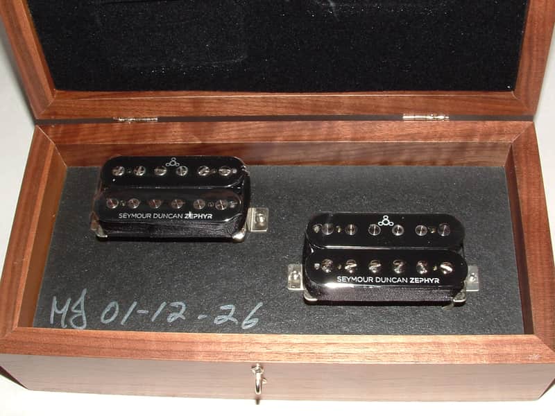 Seymour Duncan ZS-1s Zephyr Silver Humbucker Pickup Set (Black)  New with Warranty image 1