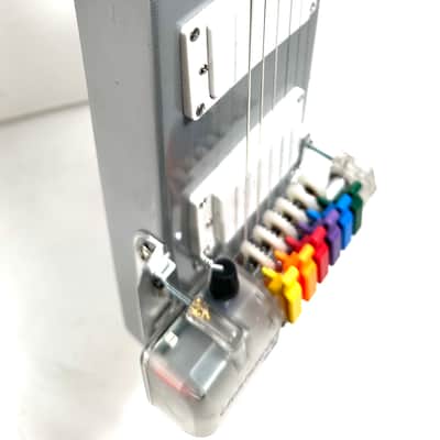 Custom Gizmotron equipped guitar infinite sustain experimental musical instrument The Gizmo Tronic 2023 - Silver relic image 12