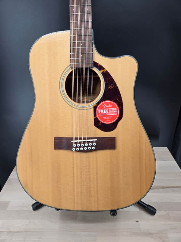Fender CD-140SCE 12-String, Walnut Fingerboard, Natural w/Case image 1