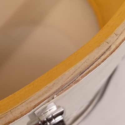 Ludwig 10x14"1969 White Marine Pearl Marching Snare Drum Keystone 3Ply Maple WMP image 17