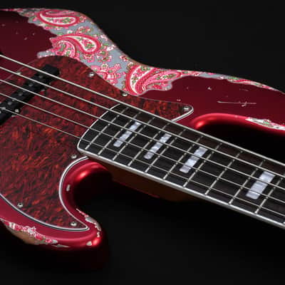 Dhatarattha DEB5 Jazz Bass 5 string - PAISLEY RELIC(Factory Mint Promotional Unit) image 10