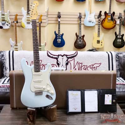 Fender Custom Shop Vintage Custom '59 1959 Hardtail Stratocaster Time Capsule Package Faded Aged Sonic Blue 7.25 LBS image 6
