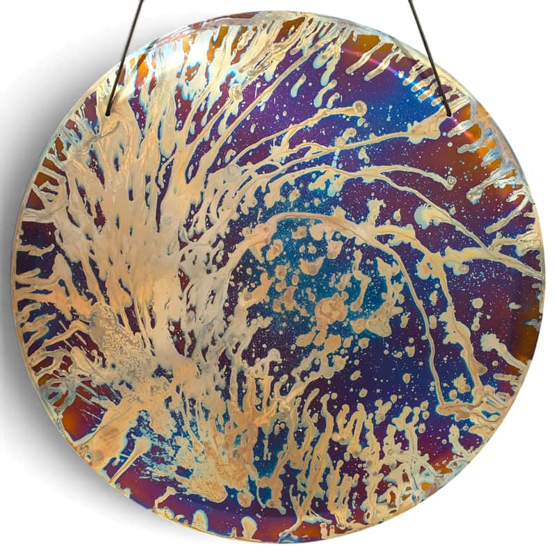 A2-45 Grotta Sonora 24" Titanium Blue Cosmo Gong image 1