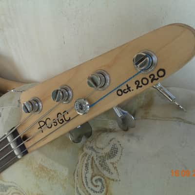 Bass guitar: Ricky styled musicman bridged custom made bass image 3