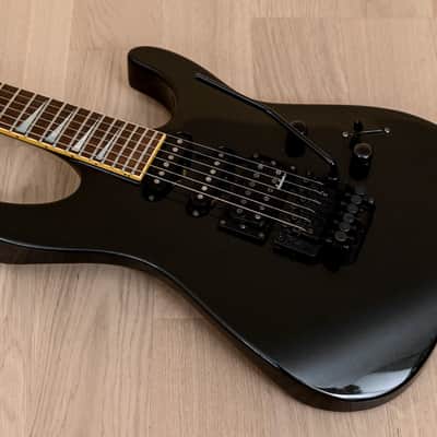 1990s Grover Jackson Soloist Standard SSH Neck Through Guitar Metallic Black, Japan image 9