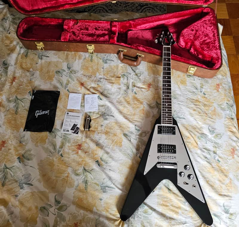 *MINT* Gibson '70s Flying V 2020 - Present - Ebony image 1