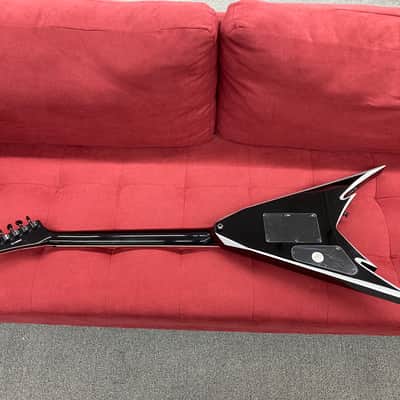 Jackson X Series Signature Phil Demmel Demmelition King V PDX-2 - 2015 - Black with Silver Bevels w/ Bare Knuckle Pickups and Bag image 14
