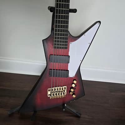 6-String Explorer Bass Oxbloodburst image 11