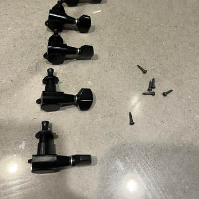 Gotoh 6-in-Line Tuning Machines Black P image 1