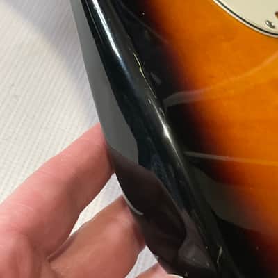 1997 MIM Fender Mexican Stratocaster 3TS 3 Tone Sunburst Guitar Body 6 Post Tremolo Ready image 24
