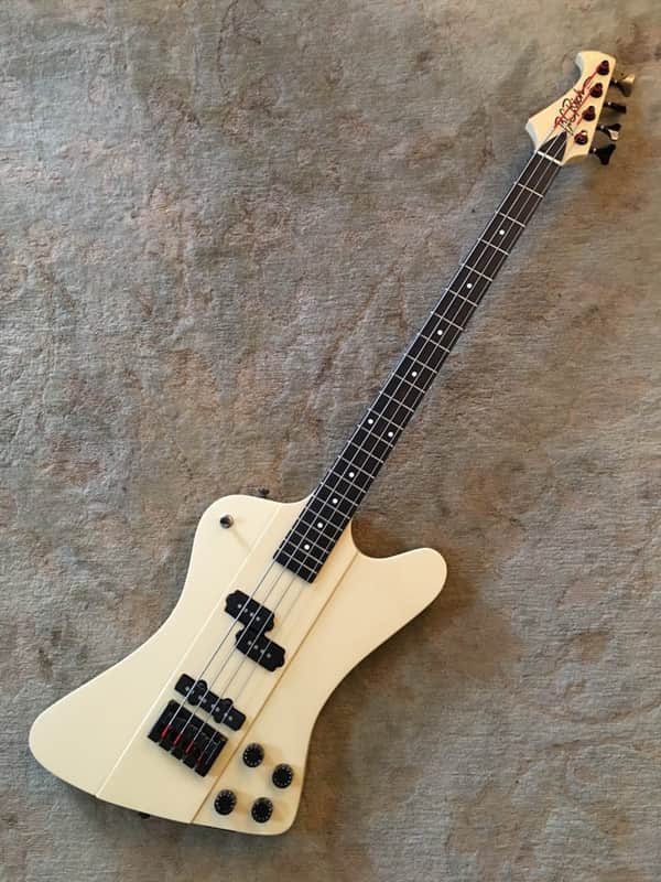 B.C. Rich Custom USA Bass 1990's? White Super Rare image 1