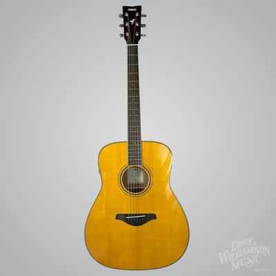 Yamaha FG-TA-VT TransAcoustic Dreadnought Guitar, Vintage Tint image 5