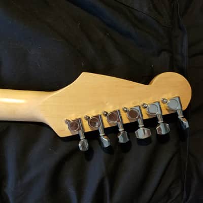 Custom Build "Flinty Minty" Strato-liscious Natural Alder/Maple Mint Green Pickguard Cream Knob/Tips image 12