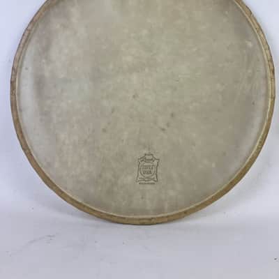 *Leedy Super Uka Transparent Snare Resonant 12"Calf Skin Slunk Drum Head 30s EXC image 1