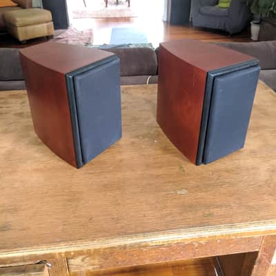 Dayton Audio Reference Monitors/Speakers (Pair) Curved Cherry Cabinet image 4