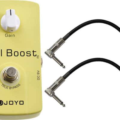 Joyo JF-38 Roll Boost Pedal US Dealer w/ 2 Patch Cables image 1