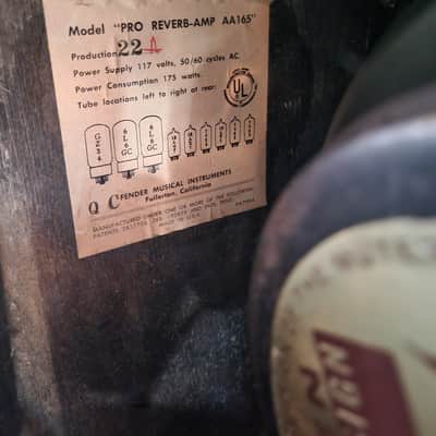 1967 Fender Pro Reverb Black Panel 40-Watt 2x12" image 14