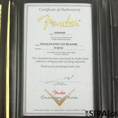 Fender USA Custom Shop 58 C/R Strat TCP NECK + TUNERS, Strat, Maple image 8