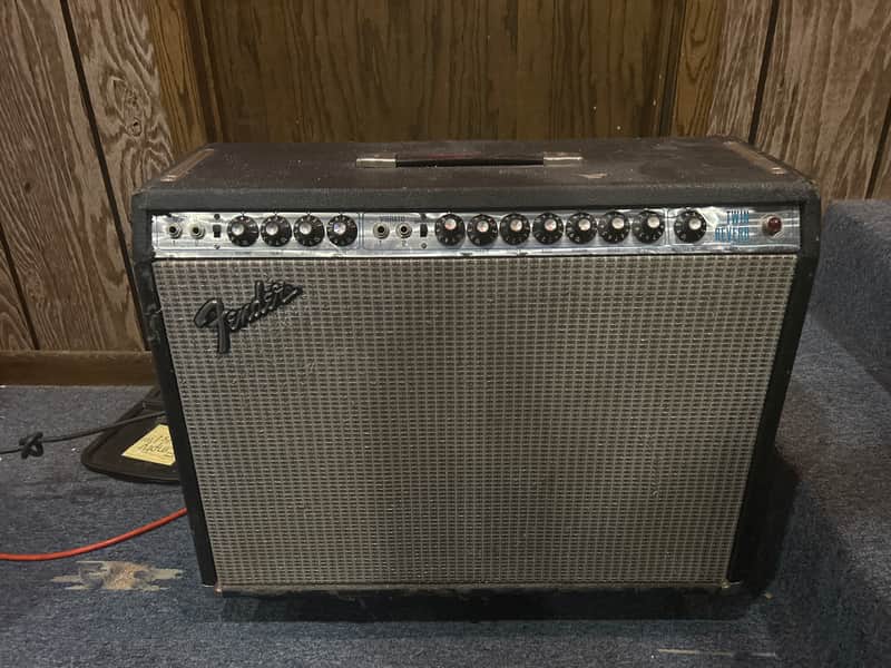 Fender Twin Reverb 2-Channel 100-Watt 2x12" Guitar Combo 1972 - 1976 - Silverface image 1