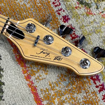 1989 Peavey Fury 4-String Bass - Made in USA P-Bass Style in Artic White with Hardshell Case image 3