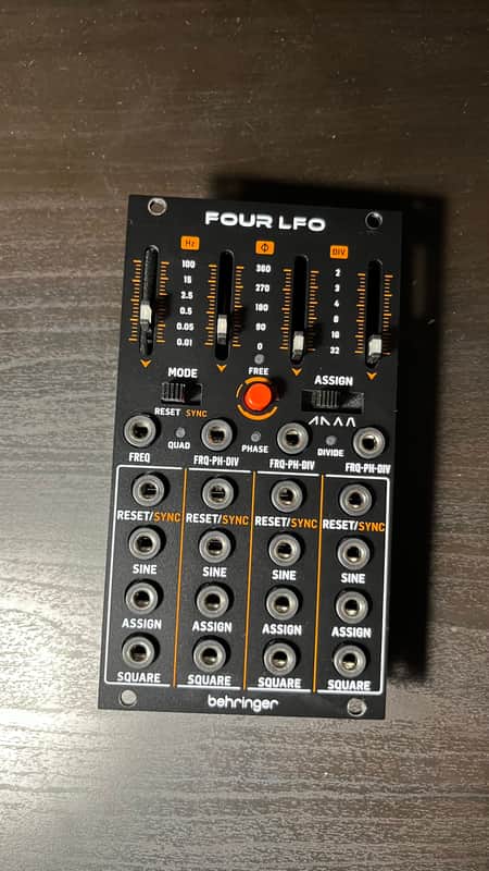 Behringer Four LFO Eurorack Module 2023 - Present - Black image 1