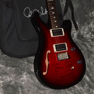 2019 PRS - CE Bolt-On Semi Hollow - Scarlet Smokeburst image 1