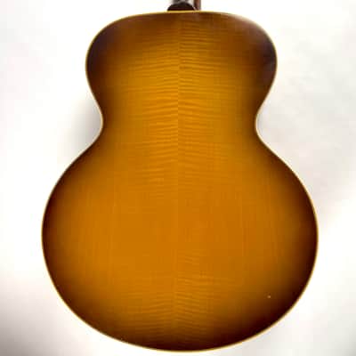 Gibson J-185 1957 - Sunburst Maple Back and sides, Spruce top Real Cannon! Original Brown Gibson Hardshell case. image 12