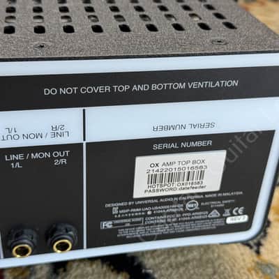 2022 Universal Audio - OX Amp Top Box - ID 5892 image 15