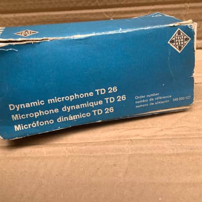 Telefunken TD 26 td26 vintage microphone made in Germany with original box image 12