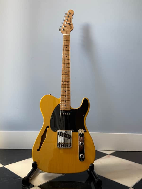 G&L ASAT Classic Thinline USA – Butterscotch Blonde – Semi-Hollow – OHSC – Clean image 1