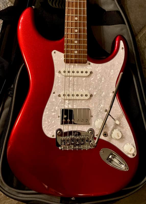 G&L USA Legacy HSS Candy Apple Red Metallic Finish Electric Guitar & Deluxe Gigbag & COA image 1