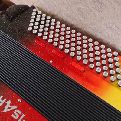 FISART MUSSETINA 4 ROW 4 REG 3 VOICE 96 BASS FRENCH COMPACT ACCORDION + MIDI D# image 5