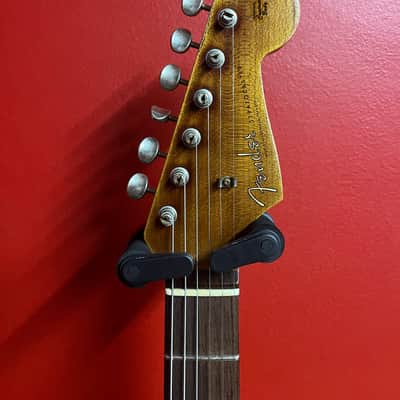 Fender Custom Shop Limited Roasted 1961 Stratocaster Super Heavy Relic Aged Black Over 3 Color Sunburst 2022 image 5