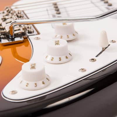 Vintage Reissued Series V6SSB 3 Single Coil PU's, Sunset Sunburst image 6