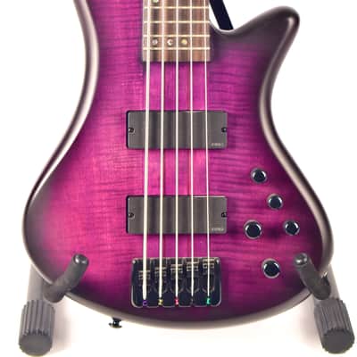 Schecter Stiletto Studio-5 Active 5-String Bass 2020s - Transparent Purple Burst image 2