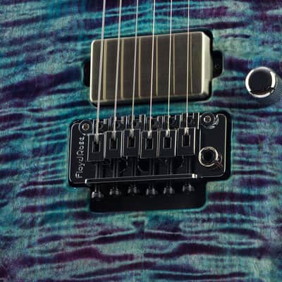 Tom Anderson Guitarworks Angel - Ultraviolet Blue with Binding image 10