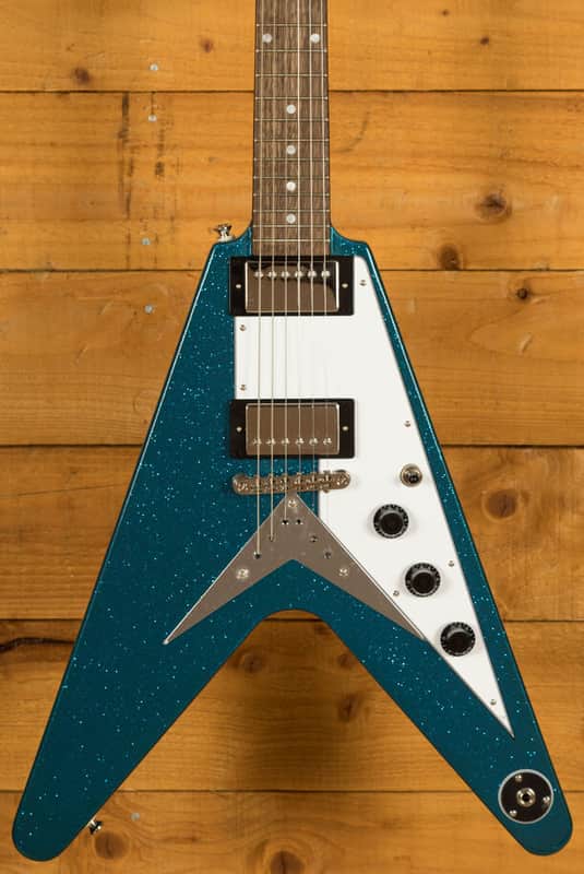 Epiphone Flying V | Brunswick Blue Sparkle | Reverb