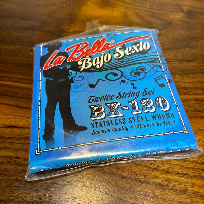 La Bella Bajo Sexto BX120 Stainless Steel String Set - 12 Strings Loop End image 1