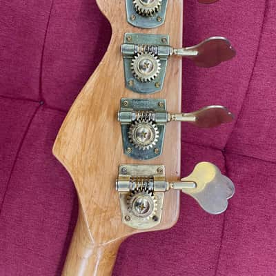 Hohner JJ Bass w/ Preamp Squier neck and Upgraded Bridge - Red Flame image 13