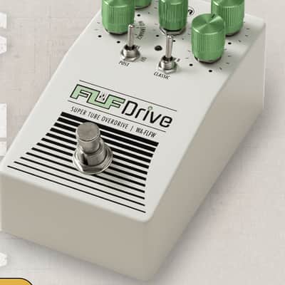 WARM AUDIO Fluff Drive White Amp-Driving Overdrive Pedal With Modded Mid Enhance, Low Boost, & High/Low Noise Gate ControlsRyan "Fluff" Bruce's Limited-Edition Signature Screaming Overdrive Dialed In For Metal & High-Gain Guitar NEW - WHITE image 3