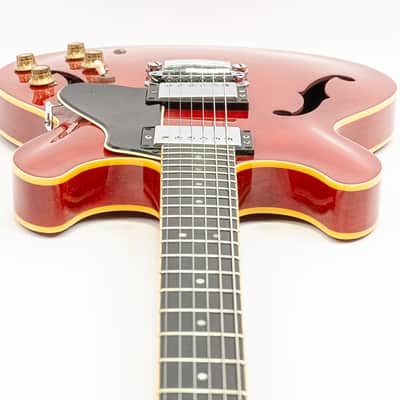 1980 Yamaha Super Axe SA1000 Semi-Hollow Electric Guitar with Case – Cherry image 8