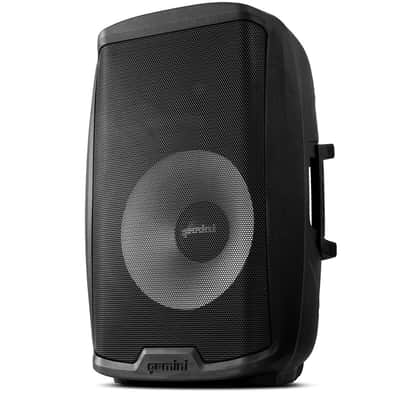 Gemini AS-2115BT-LT-PK 15 2000 Watt 2-Way Full-Range PA Active Bluetooth Loudspeaker with LED Party Lighting, Microphone and Stand image 4