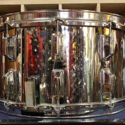 1990s Pearl 8x14 Maple Shell Snare Drum in Chrome Metal image 2