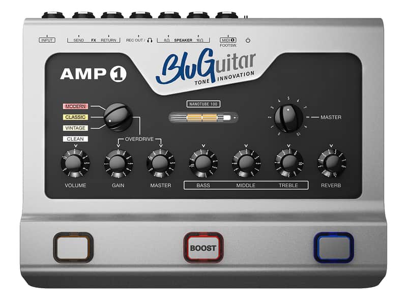 BluGuitar Amp1 100-Watt Nanotube Pedalboard Guitar Amp with Remote1 Footswitch image 1