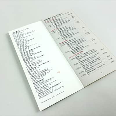Fender Suggested Retail Price List – January 15, 1989 image 2