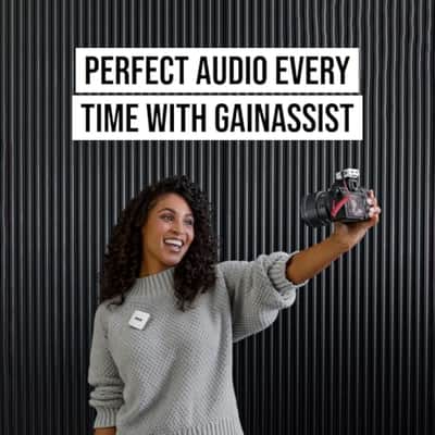 RØDE Wireless GO (Gen 3) – Compact Wireless Mic – Pristine Audio, 32-bit Float Recording, Automatic Level Control, for Phones, Cameras and Computers (White) image 5