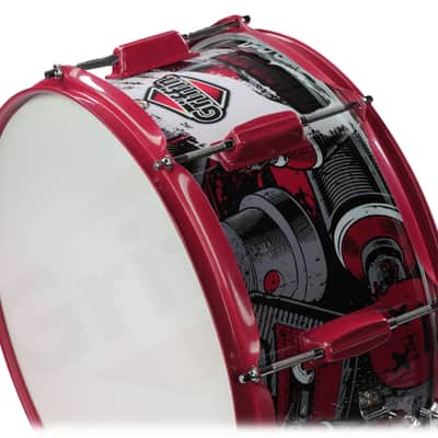 Griffin Birch Wood Shell Snare Drum - 14" x 6 - 5" with Custom Graphic Wrap (Limited Edition) - Percussion Musical Instrument with Drummers Key for Students & Pros 8 Tuning Lugs & Snare Strainer image 3