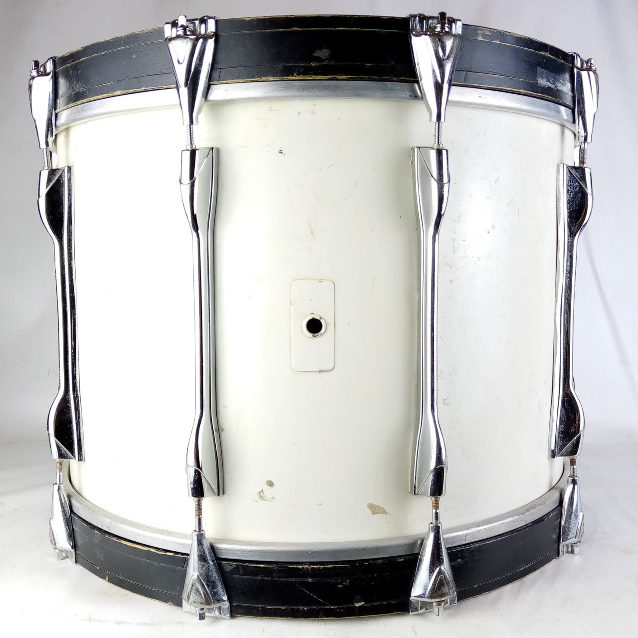 Yamaha 14x20" Field Corps Bass Drum 10-Lug Painted White Wrap Japan Vintage 80s — main photograph